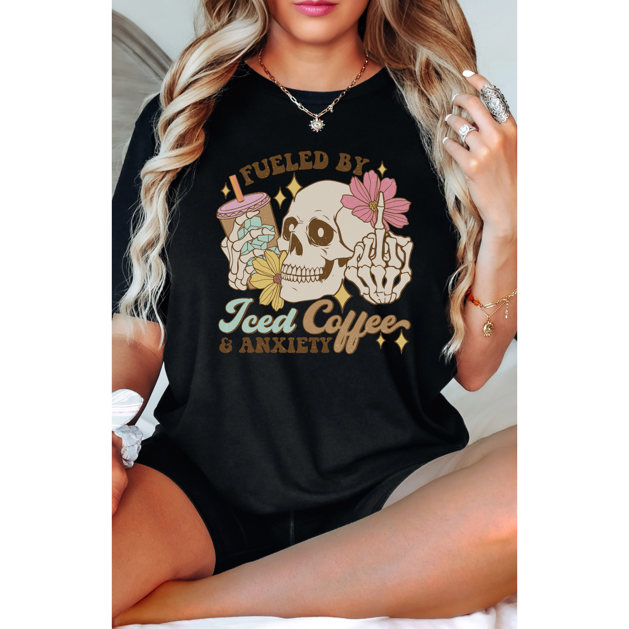 Coffee and Anxiety Unisex Jersey Short Sleeve Tee